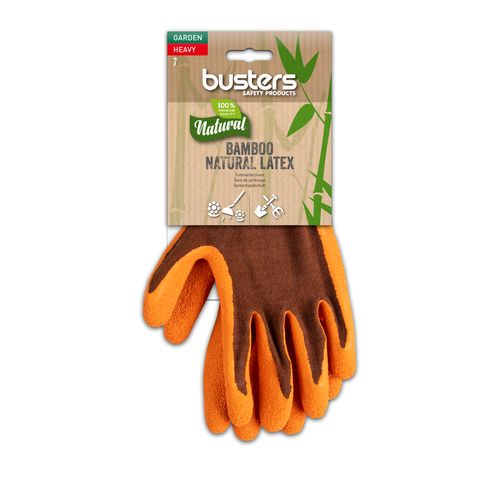 Busters Handschoenen Bamboo Garden Heavy Bruin/oranje Maat 8