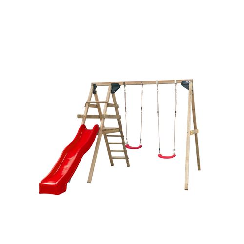 SwingKing speeltoestel met schommel Celina 280x330x245cm rood
